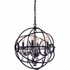 Urban Classic 1130D17DB-SS-RC Geneva Dark Bronze 17" Lighting Pendant