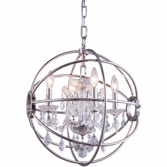 Urban Classic 1130D17PN-RC Geneva Polished Nickel 17" Hanging Lamp