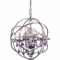 Urban Classic 1130D17PN-SS-RC Geneva Polished Nickel 17" Hanging Light