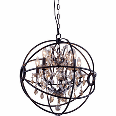 Urban Classic 1130D20DB-GT-RC Geneva Dark Bronze 20" Hanging Pendant Light