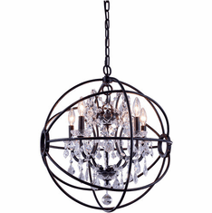 Urban Classic 1130D20DB-RC Geneva Dark Bronze 20" Pendant Hanging Light