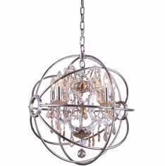 Urban Classic 1130D20PN-GT-RC Geneva Polished Nickel 20" Drop Lighting
