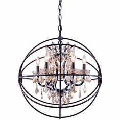 Urban Classic 1130D25DB-GT-RC Geneva Dark Bronze 25" Pendant Lighting