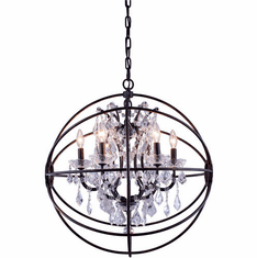 Urban Classic 1130D25DB-RC Geneva Dark Bronze 25" Pendant Light