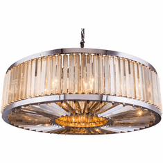 Urban Classic 1203G43PN-GT-RC Chelsea Polished Nickel Drum Ceiling Light Pendant