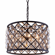 Urban Classic 1206D20MB-GT-RC Madison Matte Black 20" Drum Pendant Light