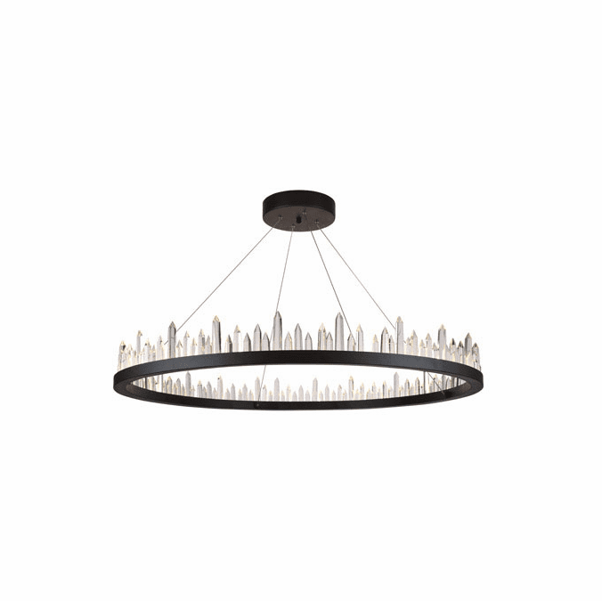 Urban Classic 1705D42SDG Malta Satin Dark Grey LED 42" Hanging Chandelier URB1705D42SDG