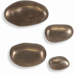 Uttermost 04389 Set In Stone Modern Antique Brass Wall Dcor