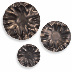 Uttermost 04390 Peonia Modern Golden Dark Bronze Wall Dcor