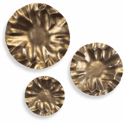 Uttermost 04391 Peonia Contemporary Vintage Gold Wall Dcor