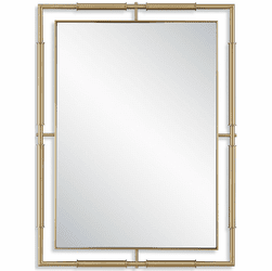 Uttermost 08188 It's All Connected Modern Matte Black Mirror