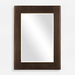 Uttermost 08218 Catron Modern Aged Walnut Mirror