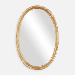 Uttermost 08226 Gillian Modern Brushed Gold Wall Mirror