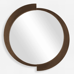 Uttermost 08227 Reverse Contemporary Brushed Bronze Mirror