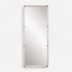 Uttermost 08242 Cyprus Contemporary White Faux Shagreen Wall Mirror