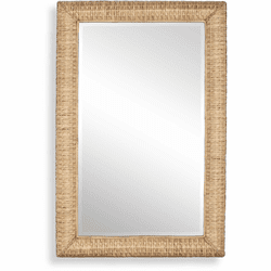 Uttermost 08251 Twisted Seagrass Contemporary Natural Seagrass Wall Mirror