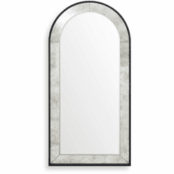 Uttermost 08255 Marlowe Contemporary Antique Style Mirror / Black Iron Wall Mounted Mirror
