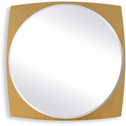 Uttermost 08264 Neilia Contemporary Antique Brass Plated Stainless Steel Wall Mounted Mirror