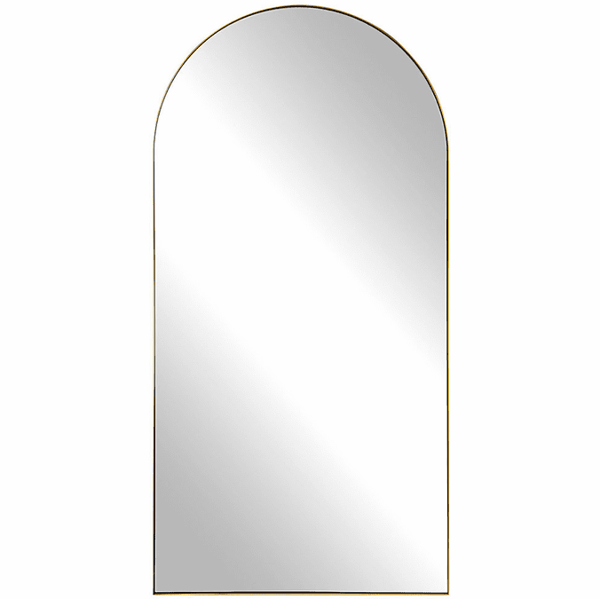 Uttermost 09841 Crosley Modern Antique Brass Arch Mirror