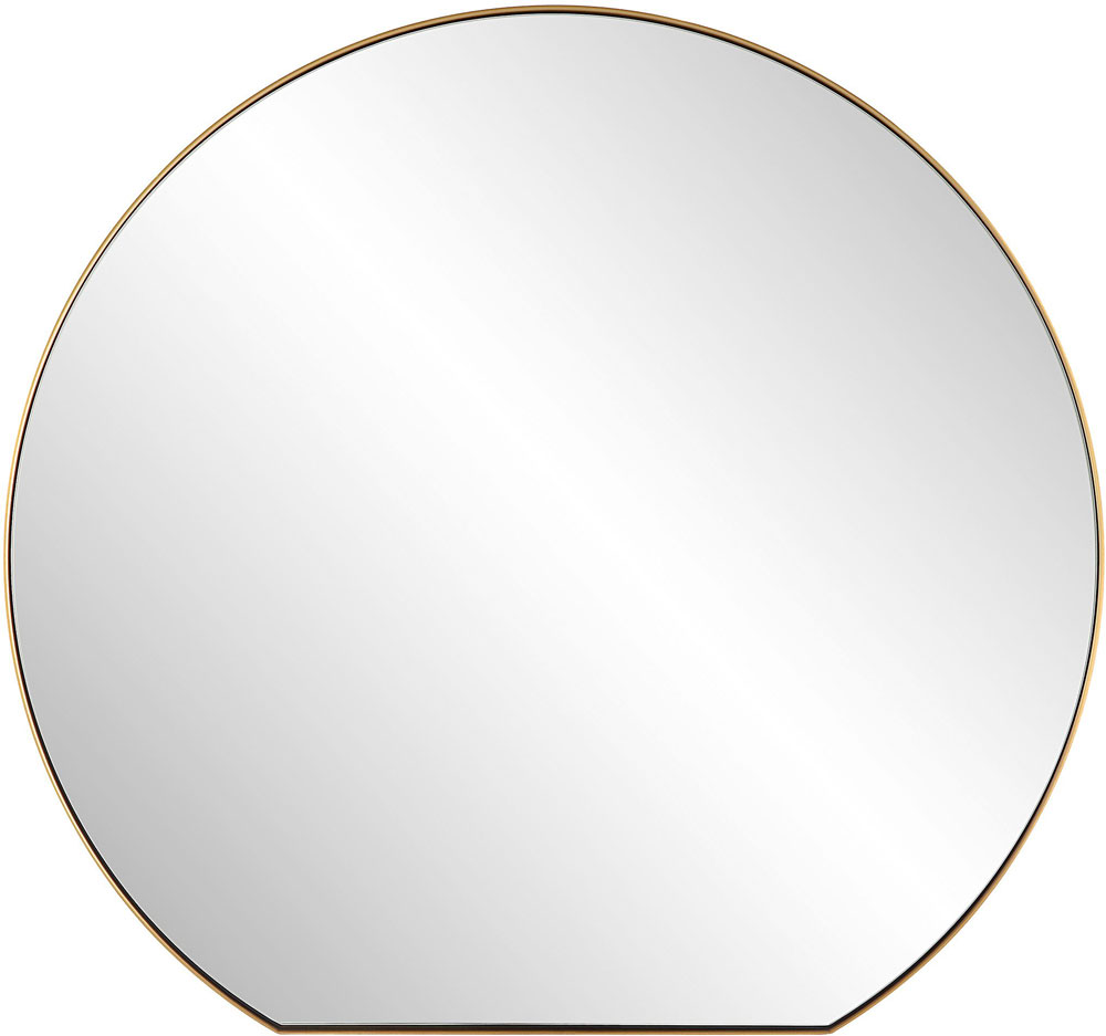 Uttermost 09922 Cabell Modern Plated Brushed Brass Wall Mirror UTT09922