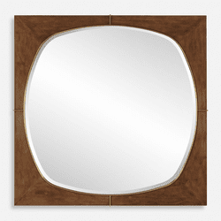 Uttermost 09973 Garonne Modern Dark Bronze Wall Mirror