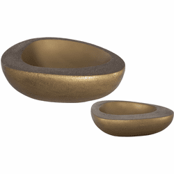 Uttermost 18081 Ovate Contemporary Antique Brass Bowl