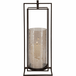 Uttermost 18106 Wenman Contemporary Bronze Candleholder