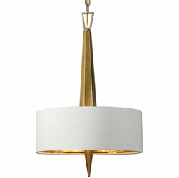 Uttermost 21264 Obeliska Contemporary 3 Light Gold Chandelier