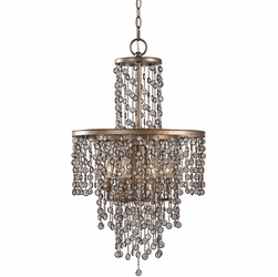 Uttermost 21288 Valka Silver Swedish Iron Drop Ceiling Lighting