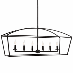 Uttermost 21348 Clayton Modern Deep Weathered Bronze Lighting Pendant