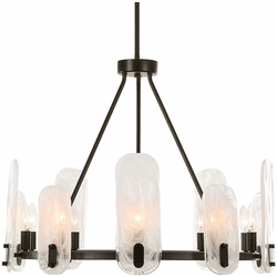 Uttermost 21381 Ellipse Modern Dark Bronze Chandelier Lamp