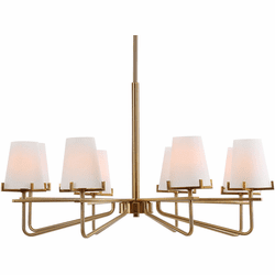 Uttermost 21382 Lassen Contemporary Warm Brass Chandelier Lamp