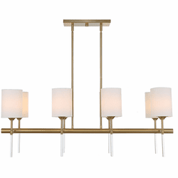 Uttermost 21388 Awyr Modern Warm Brass Kitchen Island Light