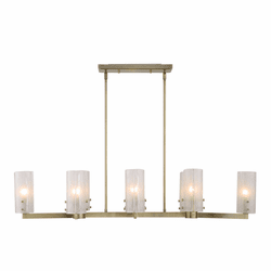 Uttermost 21392 Mistie Modern Antique Brass Island Lighting