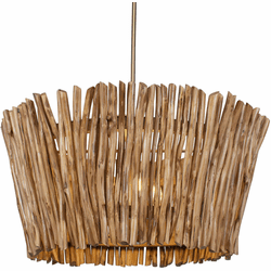 Uttermost 21395 Rhea Modern Antique Brass Drop Ceiling Light Fixture