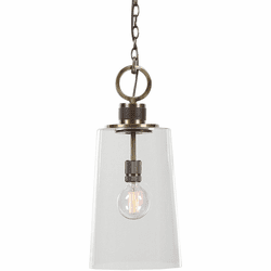 Uttermost 21522 Rosston Antique Brass Mini Pendant Hanging Light