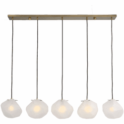 Uttermost 21577 Geodesic Contemporary Matte Antique Brass Multi Hanging Pendant Light