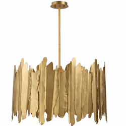 Uttermost 21579 Golden Modern Gold Leaf Pendant Lighting