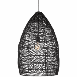 Uttermost 21588 Nandi Contemporary Matte Black Ceiling Light Pendant