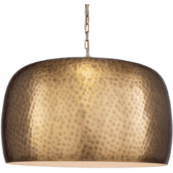 Uttermost 21610 Lemont Modern Antique Brass Lighting Pendant