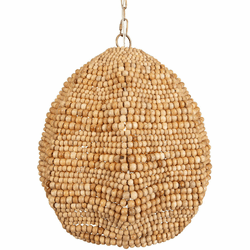 Uttermost 21612 Kauri Modern Antique Brass Ceiling Light Pendant