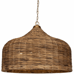 Uttermost 21616 Tauranga Contemporary Antique Brass Pendant Lighting