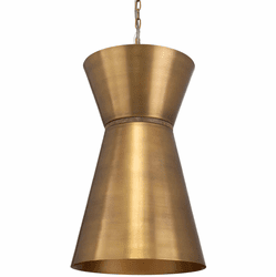 Uttermost 21617 Crocker Modern Antique Brass Drop Lighting Fixture