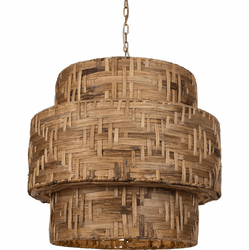 Uttermost 21618 Water Hyacinth Contemporary Antique Brass Hanging Light