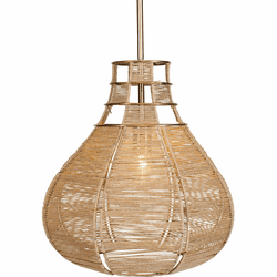 Uttermost 21626 Hestia Modern Antique Brass Lighting Pendant
