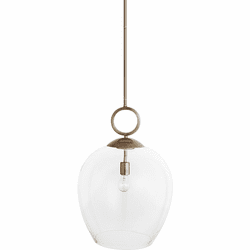 Uttermost 22127 Calix Modern Aged Brass Pendant Light Fixture
