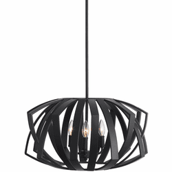 Uttermost 22137 Thales Modern Matte Black Drop Lighting
