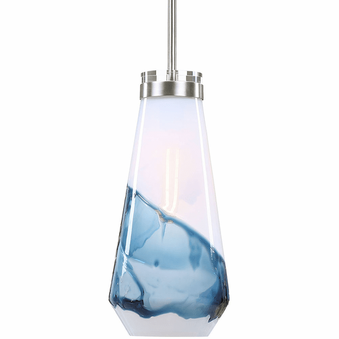 Uttermost 22197 Windswept Contemporary Brushed Nickel Mini Pendant ...