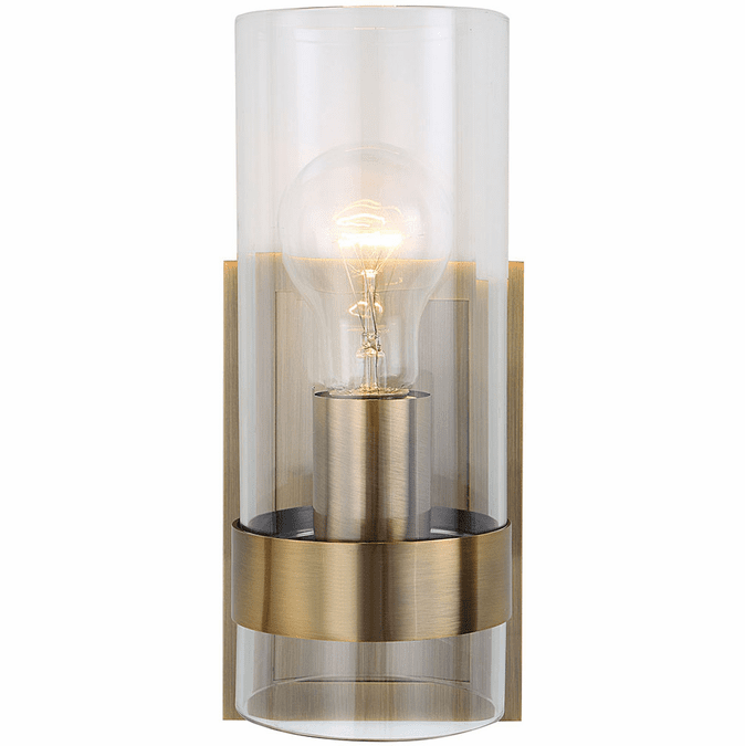 Uttermost 22549 Cardiff Contemporary Antique Brass Lighting Sconce