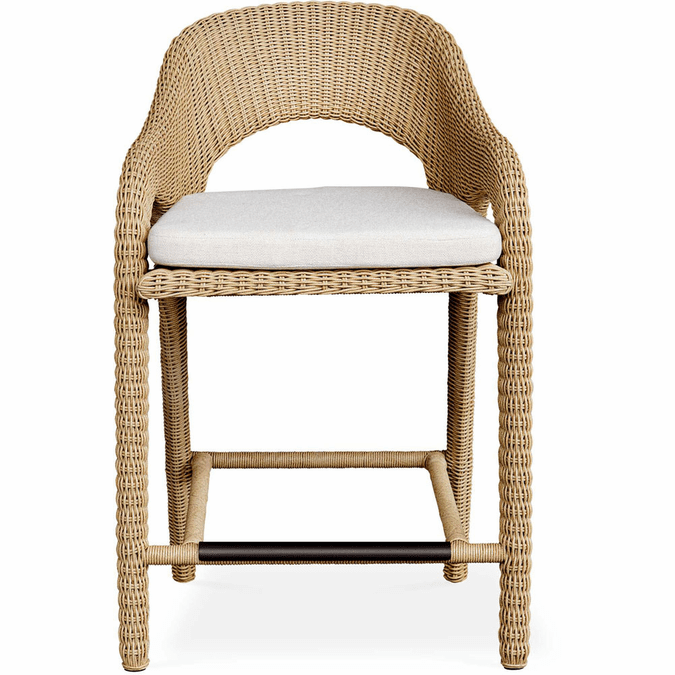 Uttermost 23933 Kavali Contemporary Outdoor Wicker Counter Stool